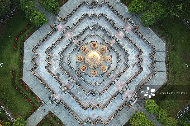 泰国黎逸府帕恭寺鸟瞰图图片素材