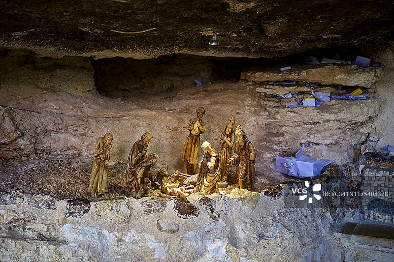 基督诞生的场景图片素材