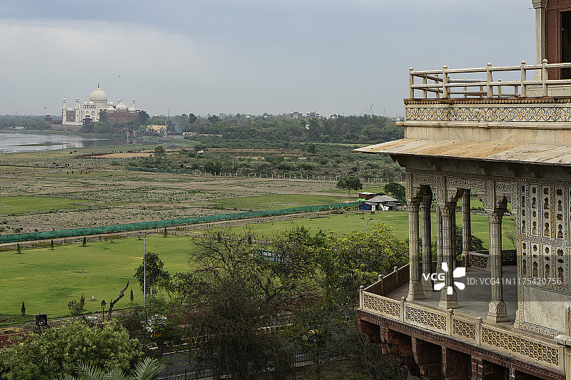 阿格拉堡的莫卧儿帝国建筑，印度阿格拉附近图片素材