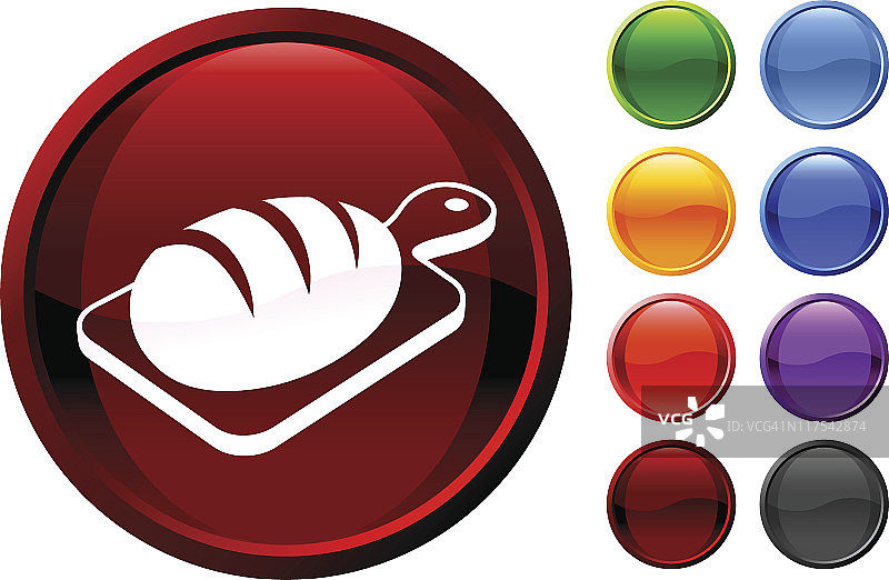 棕色烘焙面包免版税矢量素材图片素材