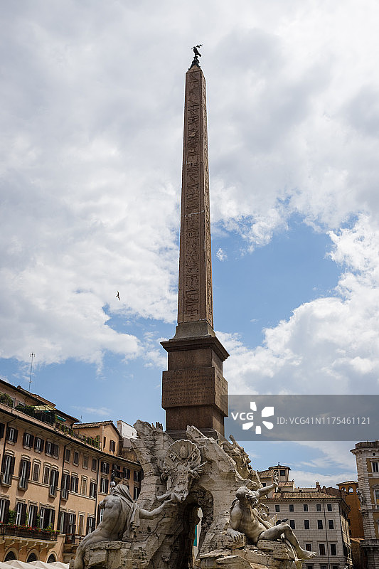 纳沃纳广场四河喷泉图片素材