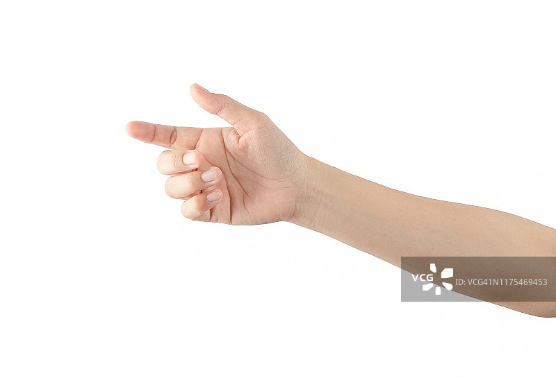 手持瓶子或智能手机，白色背景，已隔离图片素材