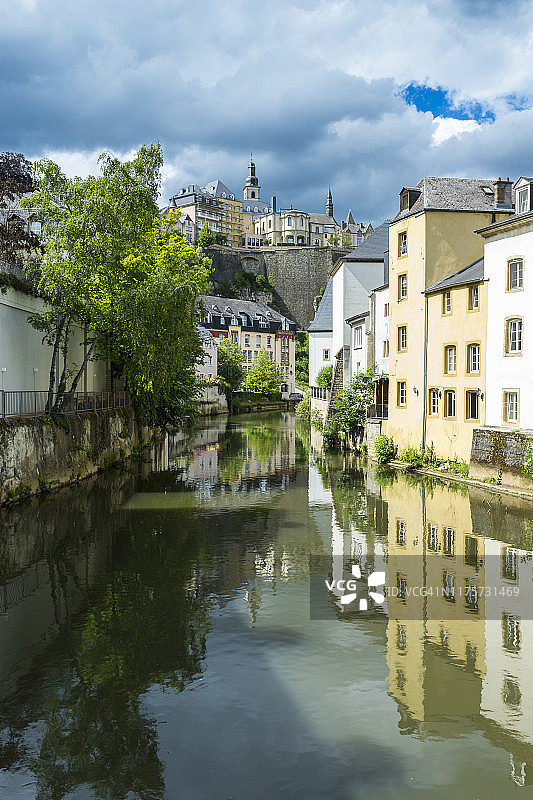 卢森堡老城区，联合国教科文组织世界遗产图片素材