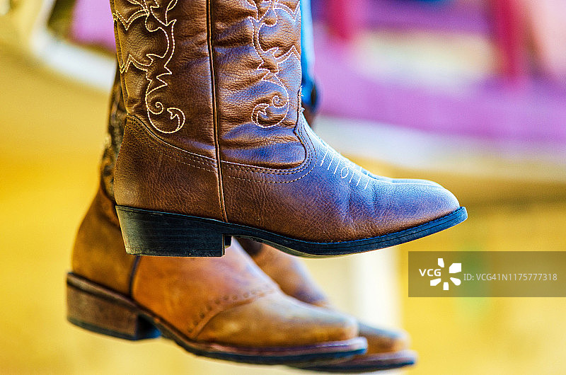 德克萨斯州的牛仔靴图片素材