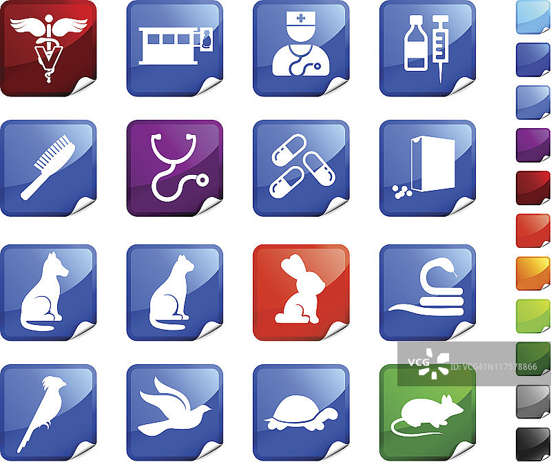 16个免版税兽医图标图片素材