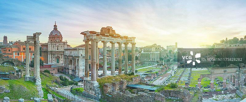 意大利罗马广场的日出图片素材