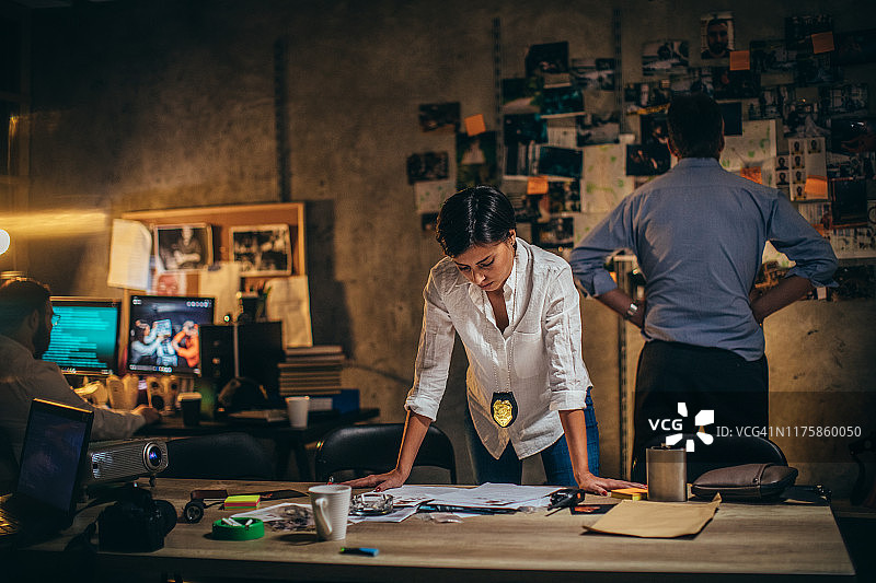 刑事调查图片素材