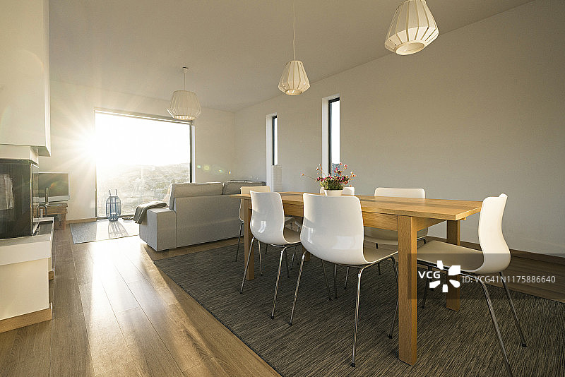 现代住宅的家居室内设计图片素材