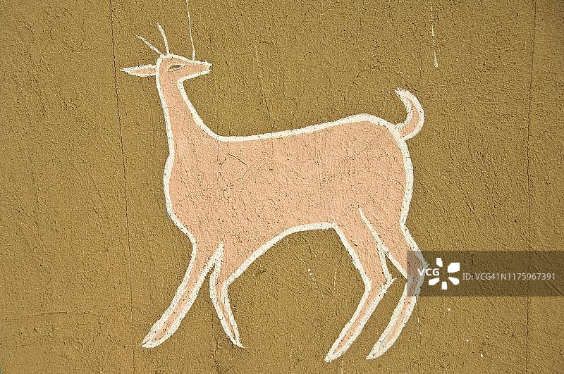 拉贾斯坦邦塔尔沙漠斋沙默尔的彩绘拉杰普特主题图片素材