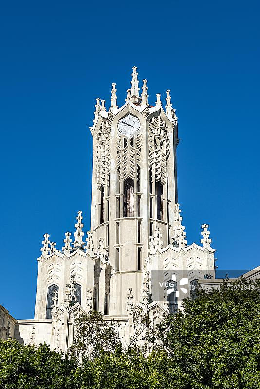 奥克兰大学钟楼，奥克兰地区，北岛，新西兰图片素材