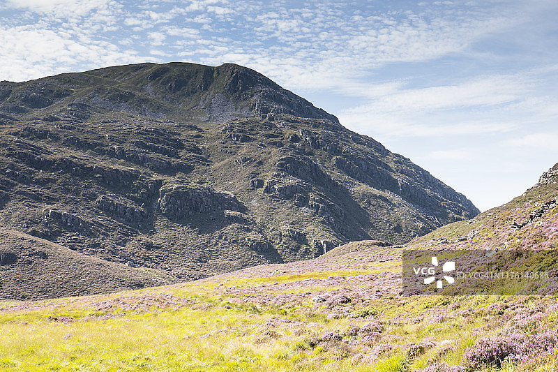 莱索格山顶至库姆比坎之间的坎布里亚之路风光图片素材