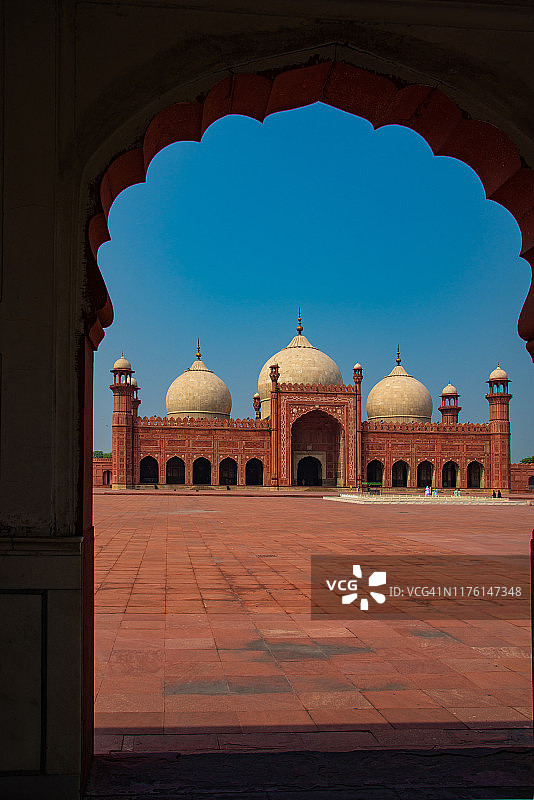 巴德夏希清真寺，拉合尔-巴基斯坦图片素材