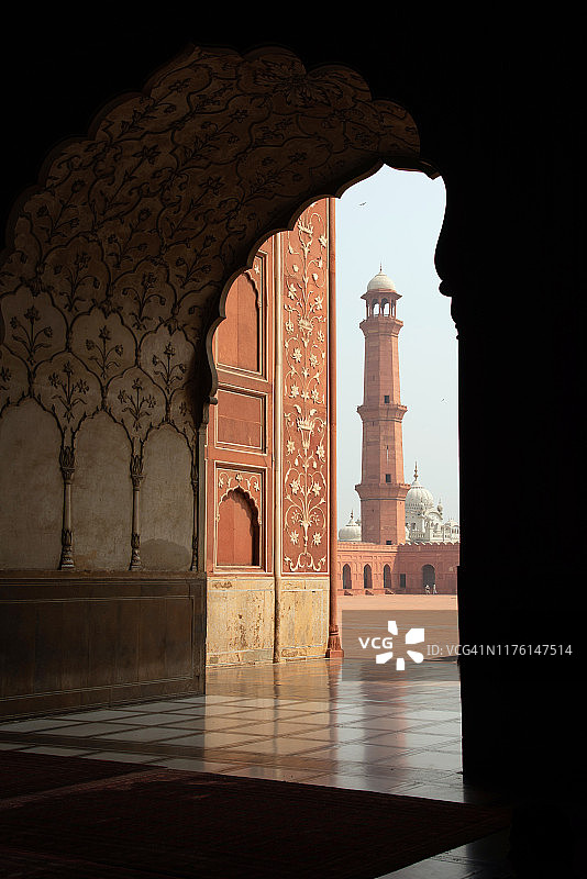 巴德夏希清真寺内部建筑图片素材