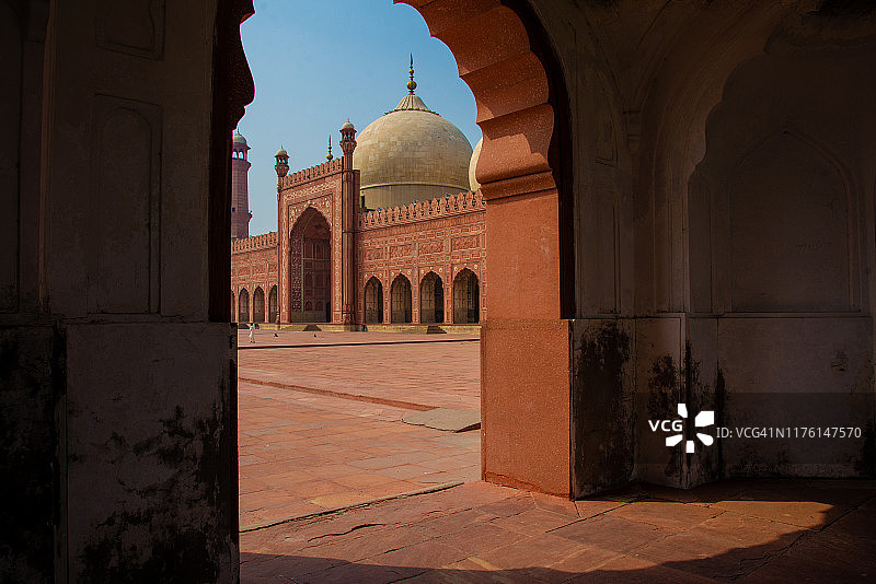 巴德夏希清真寺，巴基斯坦拉合尔图片素材