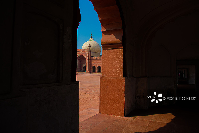 巴德夏希清真寺，巴基斯坦拉合尔图片素材