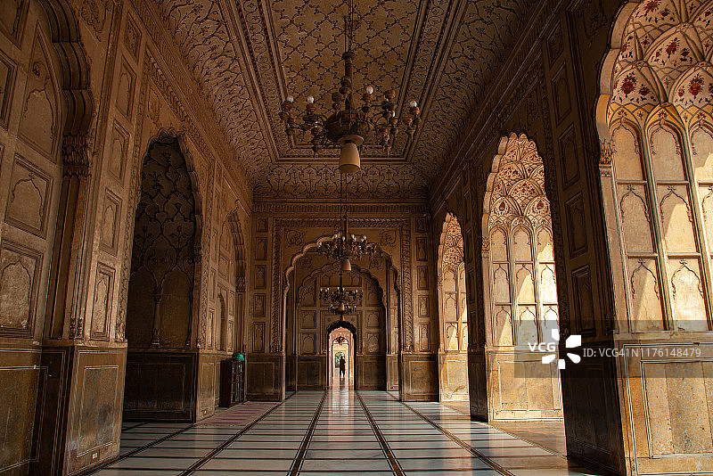 巴德夏希清真寺内部建筑图片素材