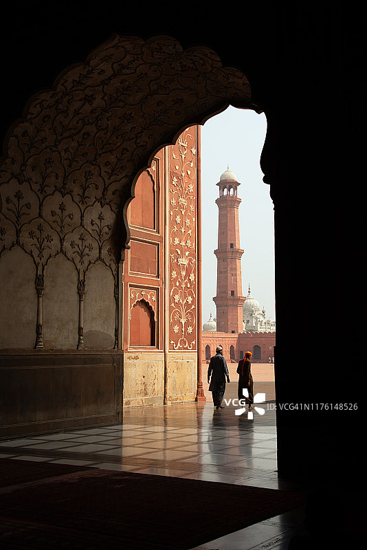 巴德夏希清真寺内部建筑图片素材