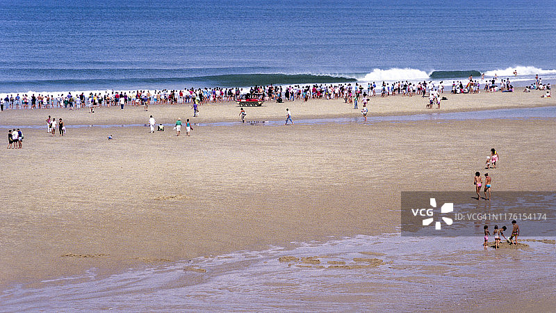 法国拉卡诺海洋海浪图片素材
