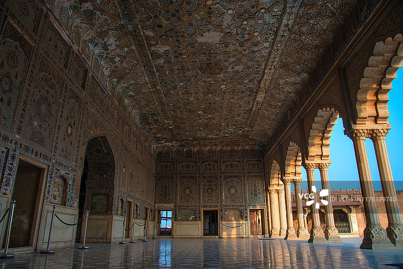 拉合尔古堡的镜宫图片素材