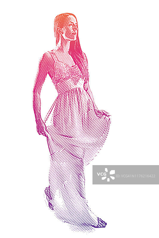 准备睡觉的年轻女人图片素材