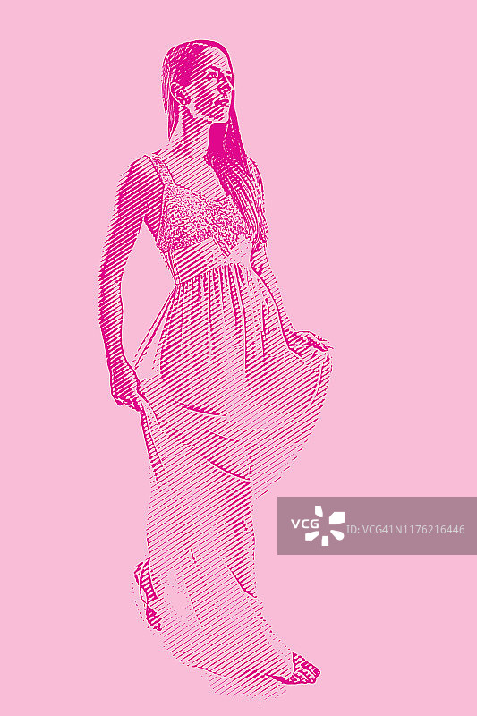 准备睡觉的年轻女人图片素材