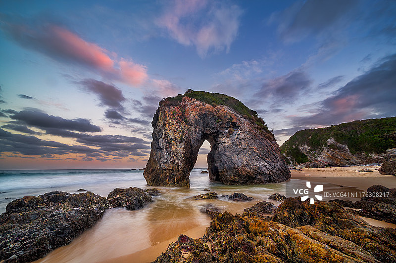 马头岩日落图片素材