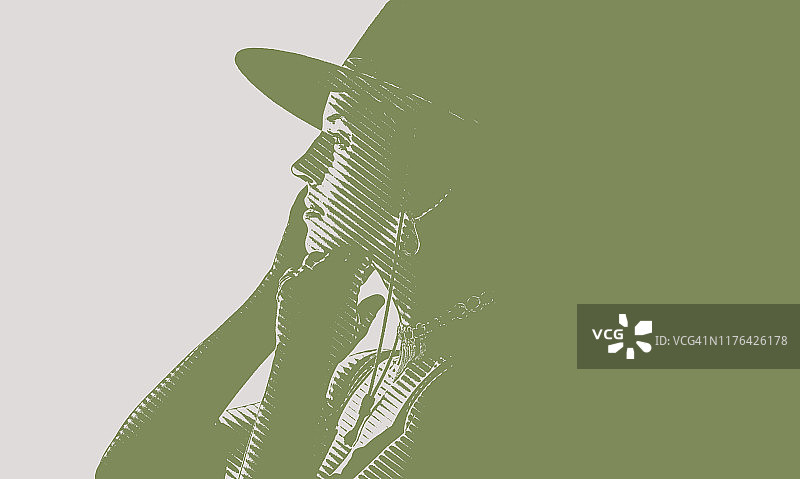 穿着复古时装的迷人女性图片素材