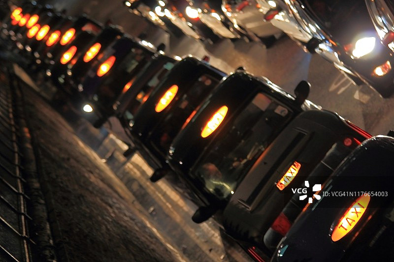 伦敦出租车，伦敦，英国图片素材