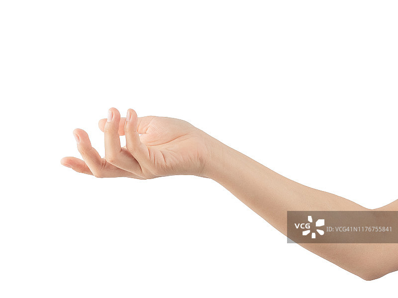 女人手，白色背景图片素材