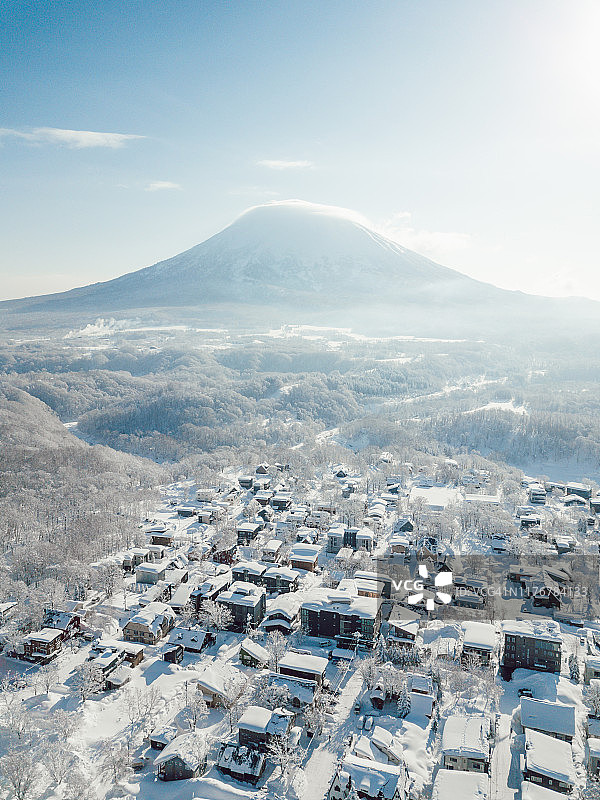 日本二世谷的冬天。图片素材