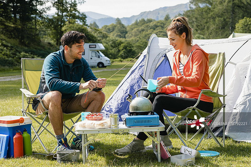 在坎布里亚露营图片素材