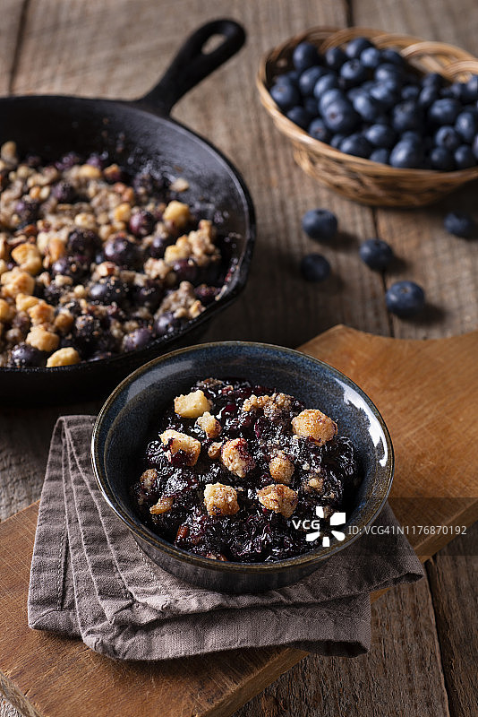 蓝莓烤饼图片素材