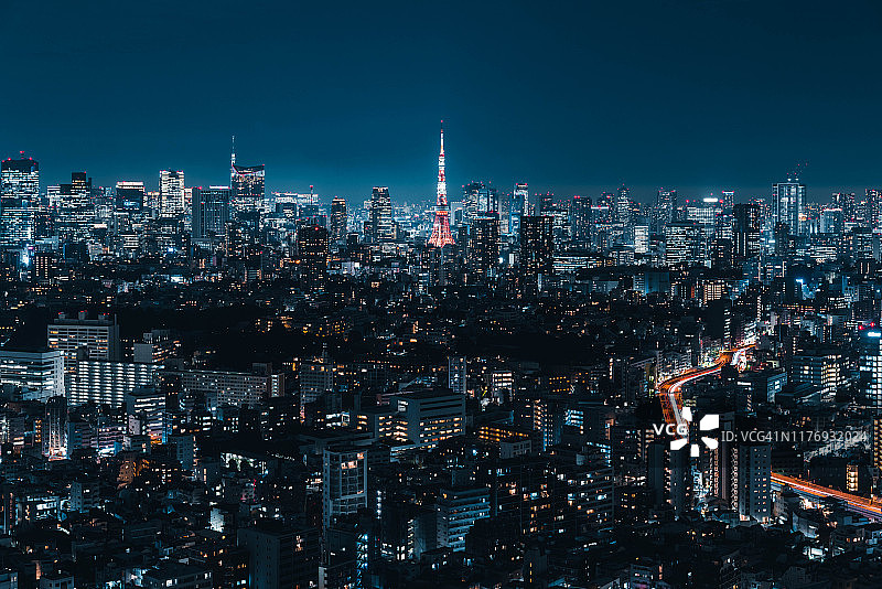 东京夜景图片素材