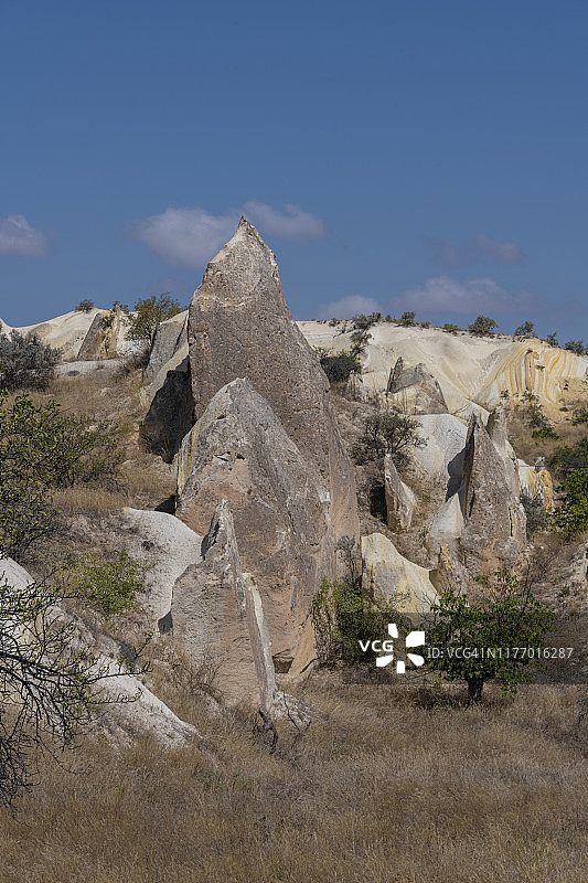于尔居普卡帕多奇亚的三座美人峰图片素材