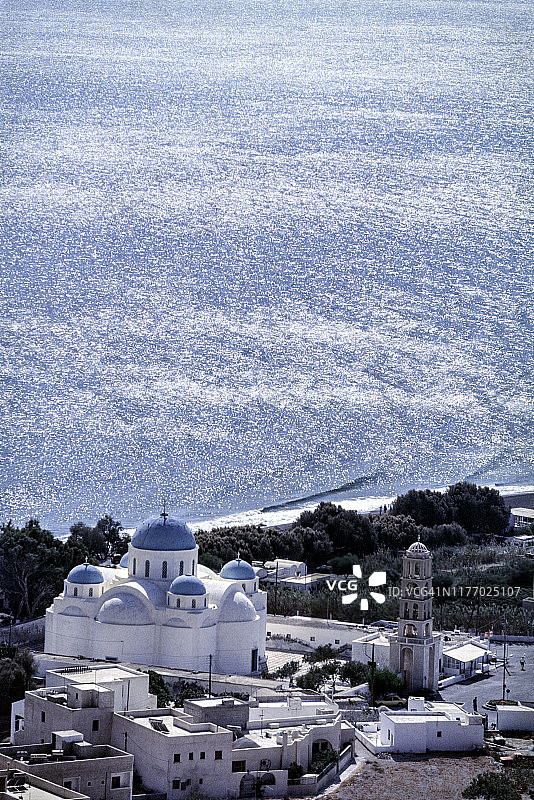 希腊圣托里尼佩里萨海滩图片素材