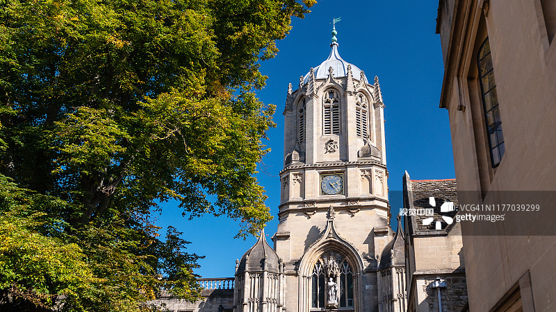牛津大学基督教堂学院的汤姆塔图片素材