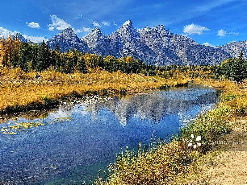 施瓦巴克登陆点的生动秋色图片素材