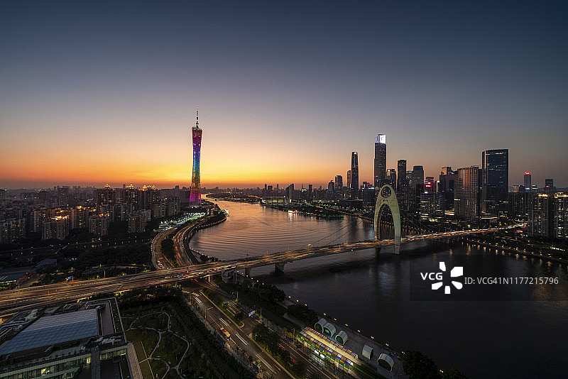 广州夜景图片素材