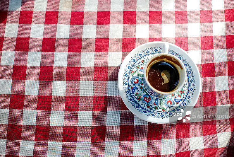伊斯坦布尔的土耳其咖啡图片素材