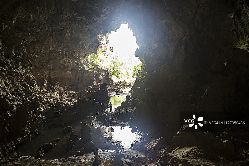 老挝甘蒙省香列洞图片素材