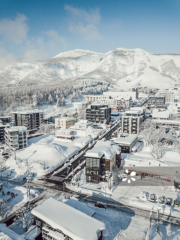 日本二世谷的冬天。图片素材