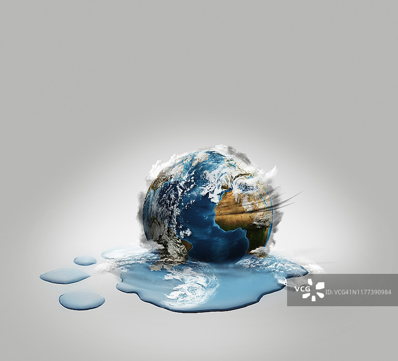 融化的地球图片素材