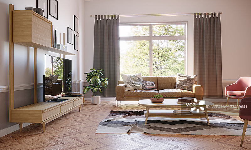 舒适的客厅内饰图片素材