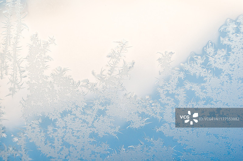 结冰的窗户图片素材