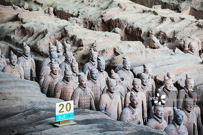 秦朝兵马俑图片素材