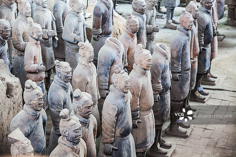秦朝兵马俑图片素材