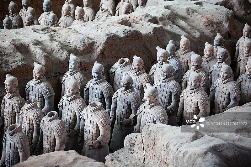 秦朝兵马俑图片素材
