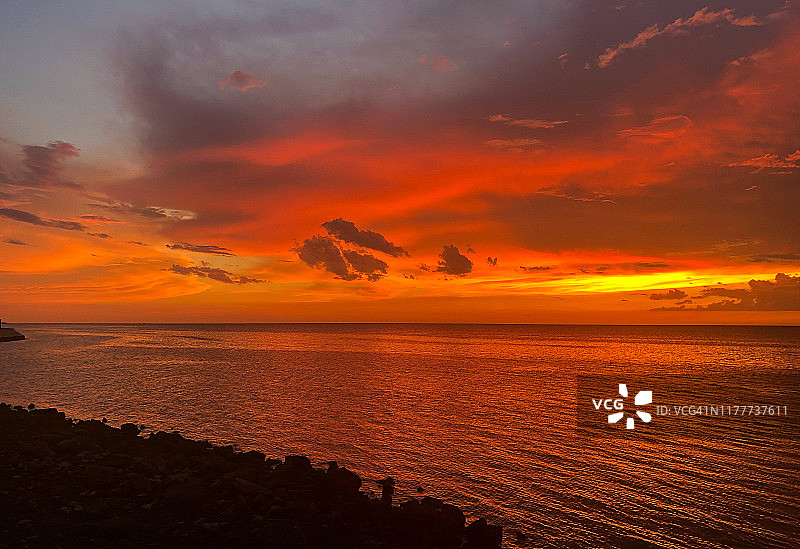 坎佩切的日落图片素材