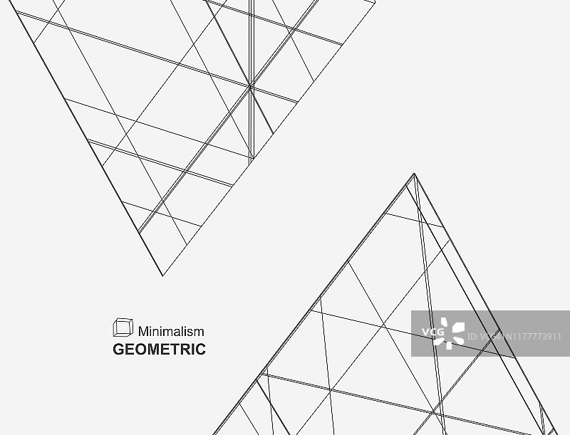 三角形线条结构图案背景图片素材