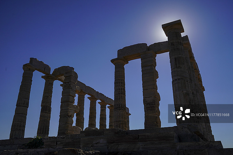 希腊苏尼翁海神庙图片素材
